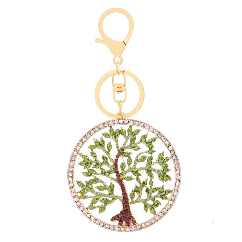 Wholesale Rhinestone Tree of Life Creative Alloy Keychain